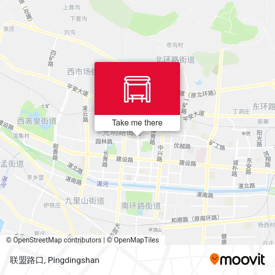 联盟路口 map
