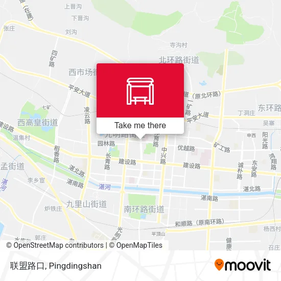 联盟路口 map