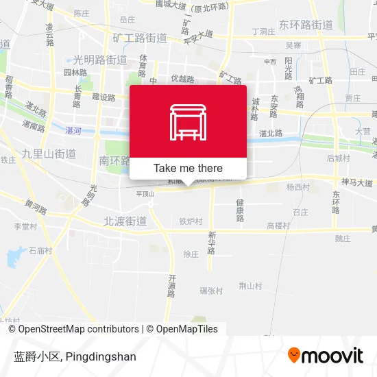 蓝爵小区 map