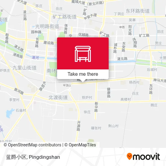 蓝爵小区 map