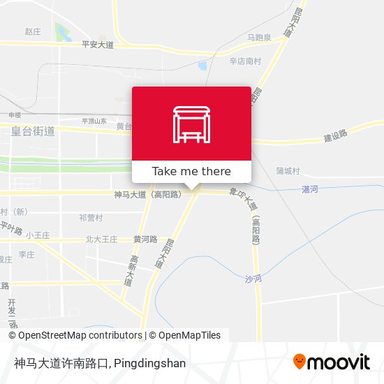 神马大道许南路口 map