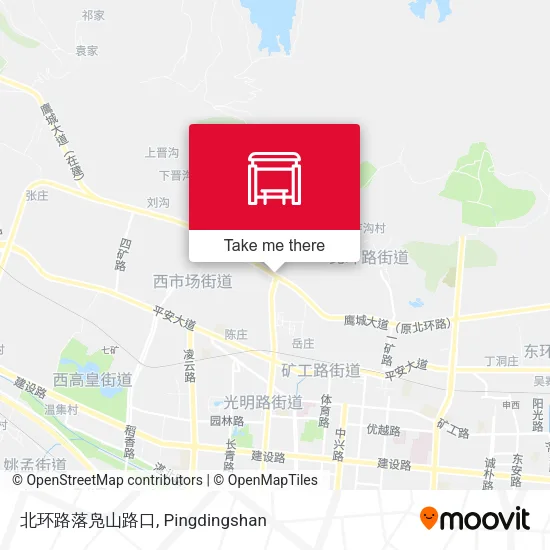 北环路落凫山路口 map