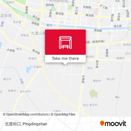 北渡街口 map