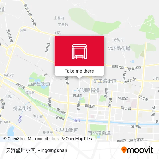 天河盛世小区 map