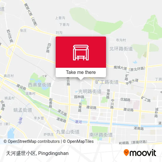 天河盛世小区 map