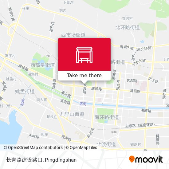 长青路建设路口 map