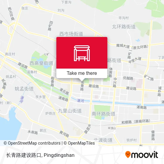 长青路建设路口 map