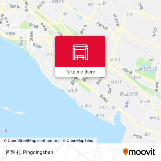 西留村 map