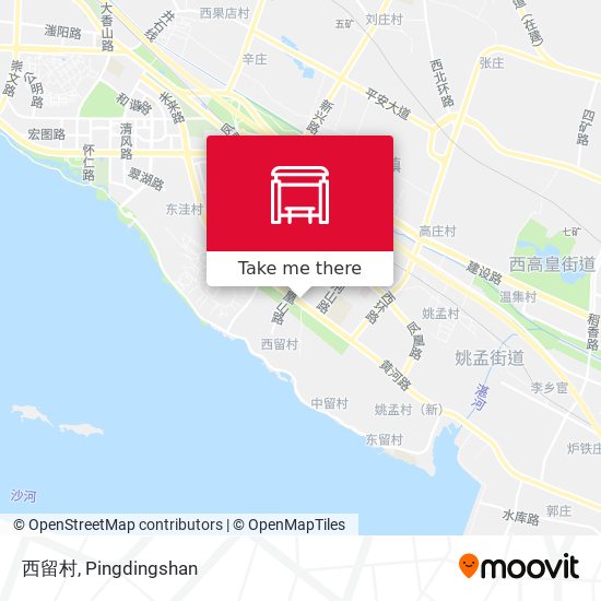 西留村 map