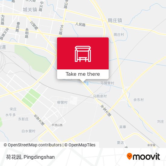 荷花园 map