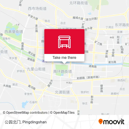 公园北门 map