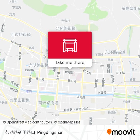 劳动路矿工路口 map