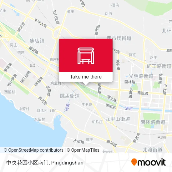 中央花园小区南门 map