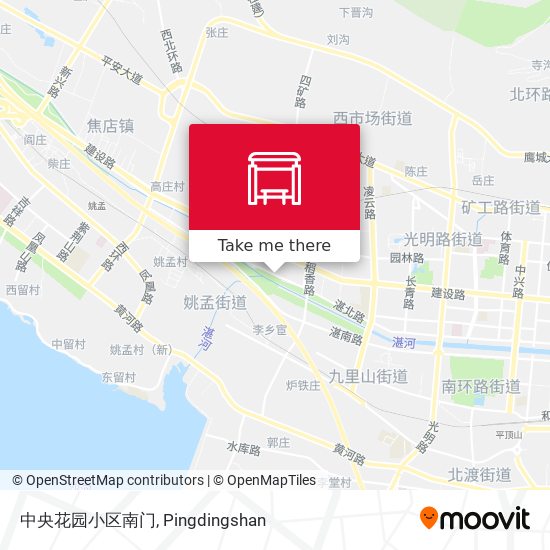 中央花园小区南门 map