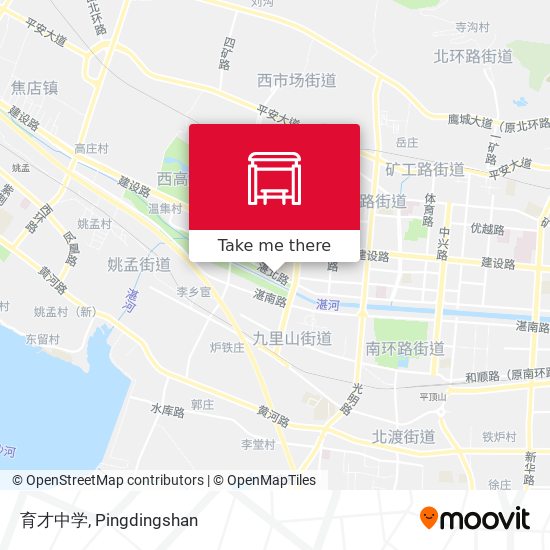 育才中学 map