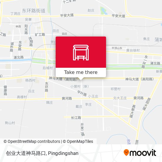 创业大道神马路口 map