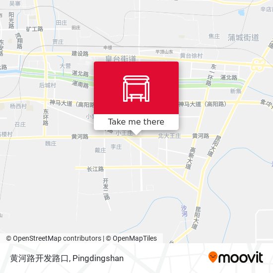 黄河路开发路口 map