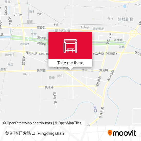黄河路开发路口 map