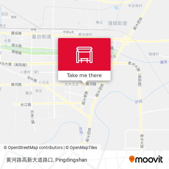 黄河路高新大道路口 map