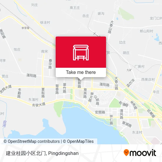 建业桂园小区北门 map
