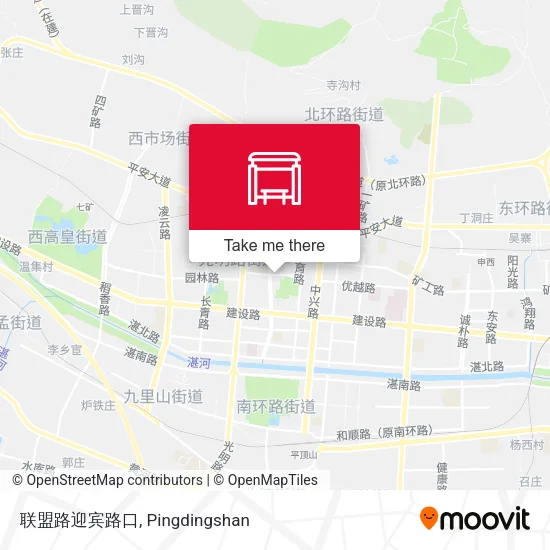 联盟路迎宾路口 map