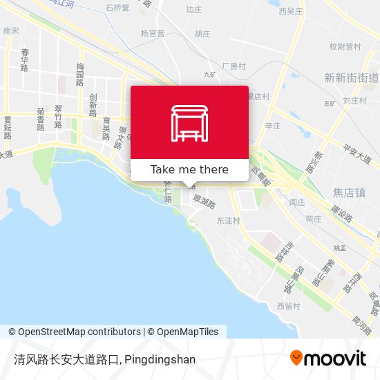 清风路长安大道路口 map