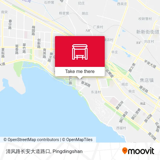 清风路长安大道路口 map