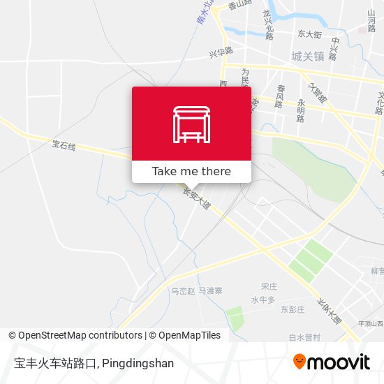 宝丰火车站路口 map
