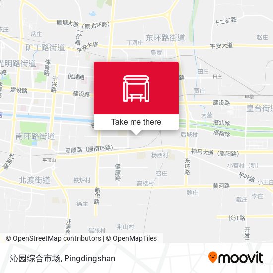 沁园综合市场 map