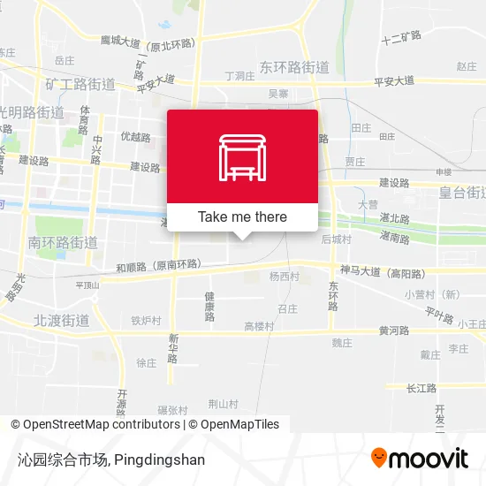 沁园综合市场 map