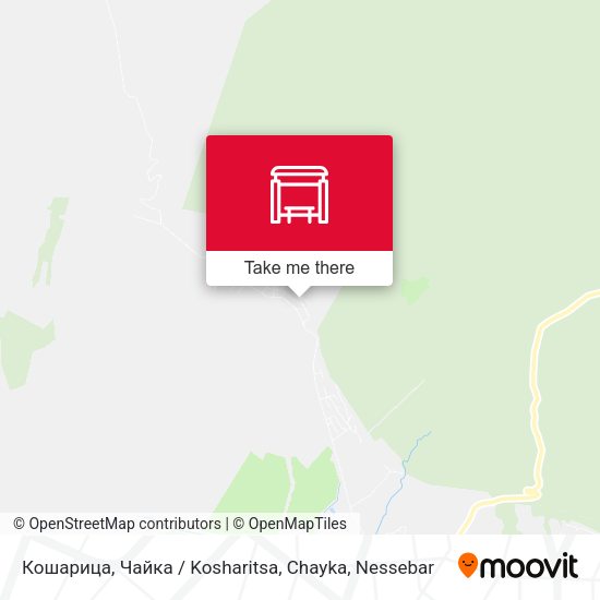 Карта Кошарица, Чайка / Kosharitsa, Chayka