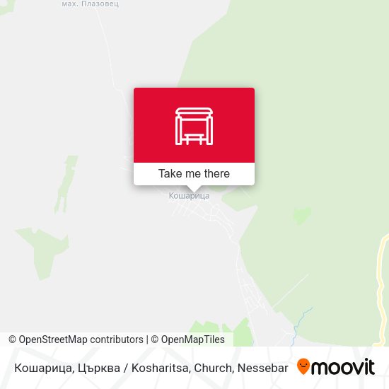 Кошарица, Църква / Kosharitsa, Church map