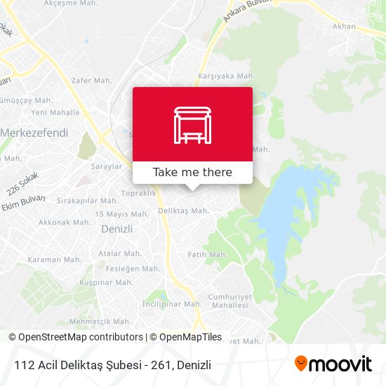 112 Acil Deliktaş Şubesi - 261 map