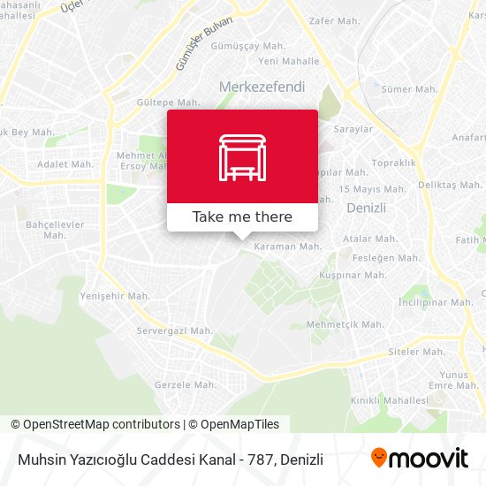 Muhsin Yazıcıoğlu Caddesi Kanal - 787 map