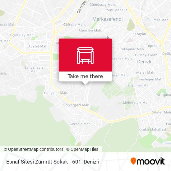 Esnaf Sitesi Zümrüt Sokak - 601 map