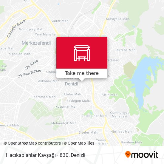 Hacıkaplanlar Kavşağı - 830 map