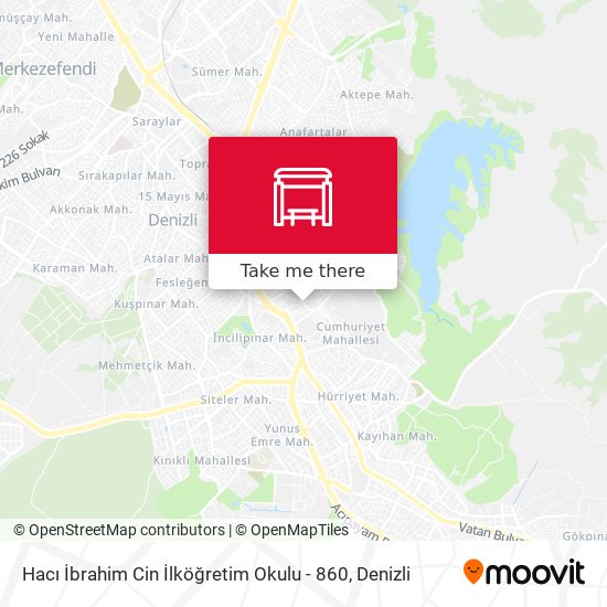 Hacı İbrahim Cin İlköğretim Okulu - 860 map