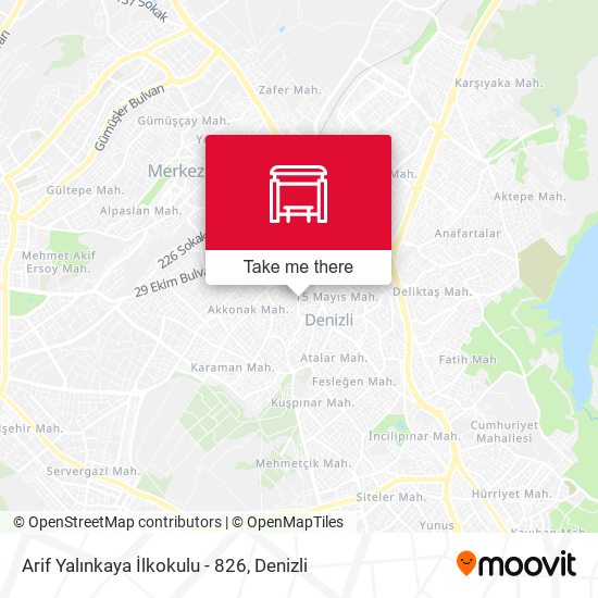 Arif Yalınkaya İlkokulu - 826 map