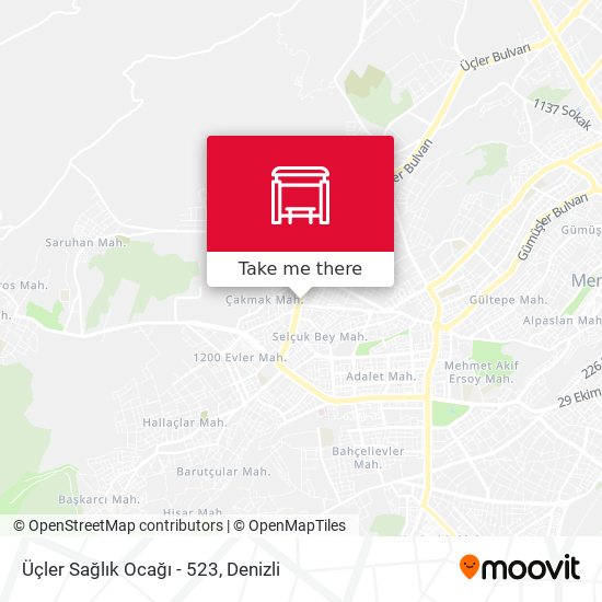 Üçler Sağlık Ocağı - 523 map