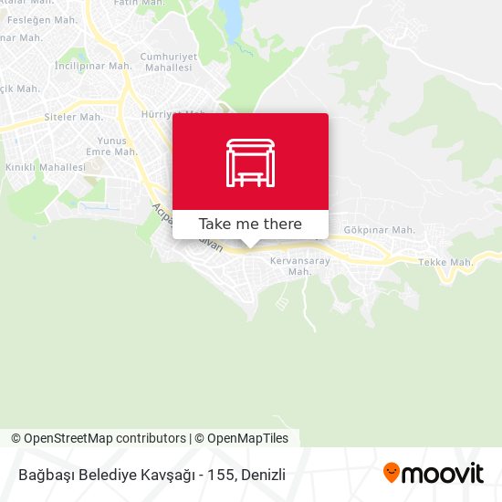 Bağbaşı Belediye Kavşağı - 155 map