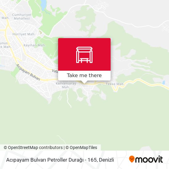 Acıpayam Bulvarı Petroller Durağı - 165 map