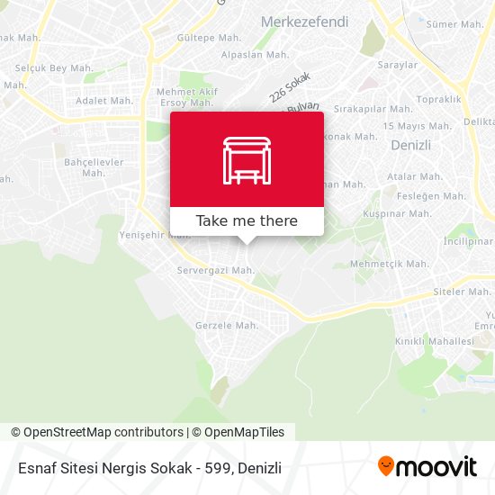 Esnaf Sitesi Nergis Sokak - 599 map