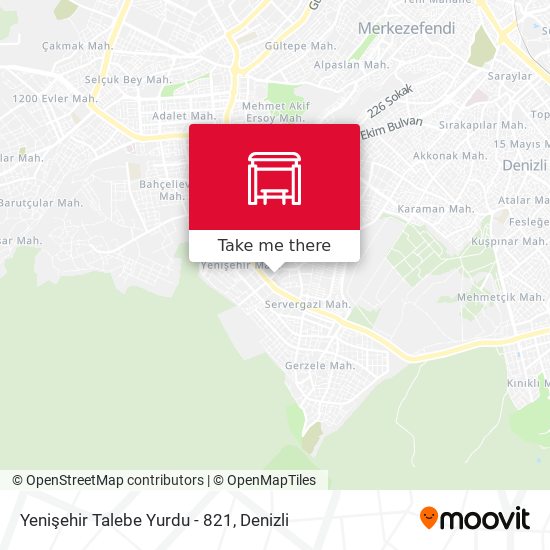 Yenişehir Talebe Yurdu - 821 map