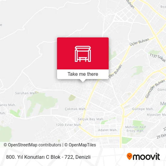 800. Yıl Konutları C Blok - 722 map