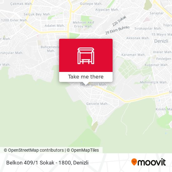 Belkon 409/1 Sokak - 1800 map