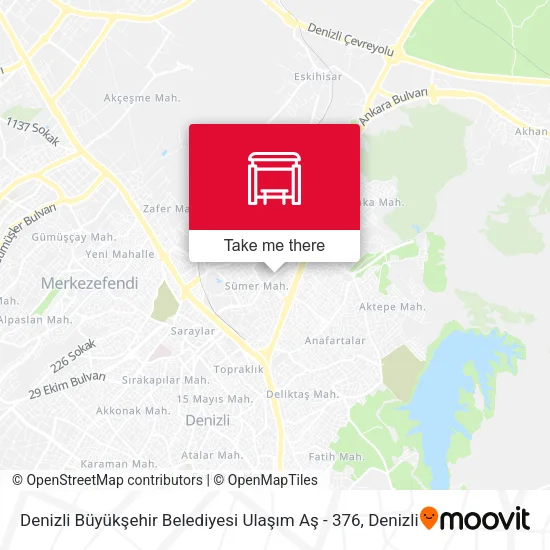 Denizli Büyükşehir Belediyesi Ulaşım Aş - 376 map