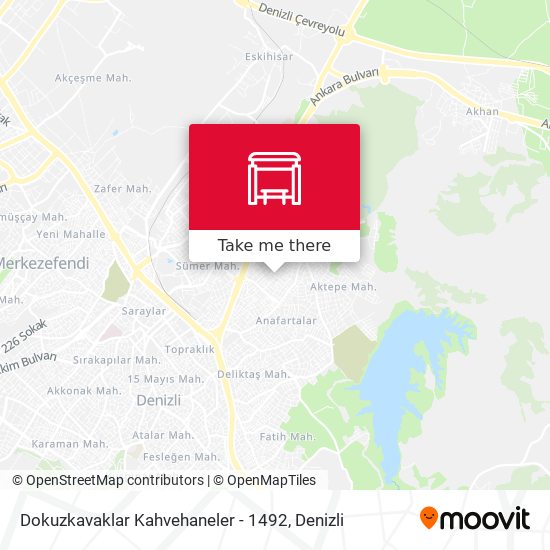 Dokuzkavaklar Kahvehaneler - 1492 map