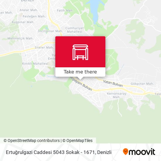 Ertuğrulgazi Caddesi 5043 Sokak - 1671 map