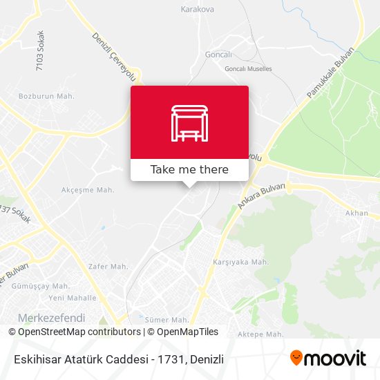 Eskihisar Atatürk Caddesi - 1731 map