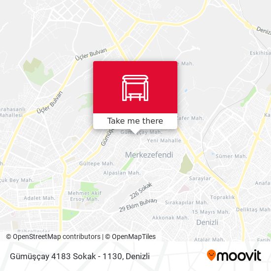 Gümüşçay 4183 Sokak - 1130 map